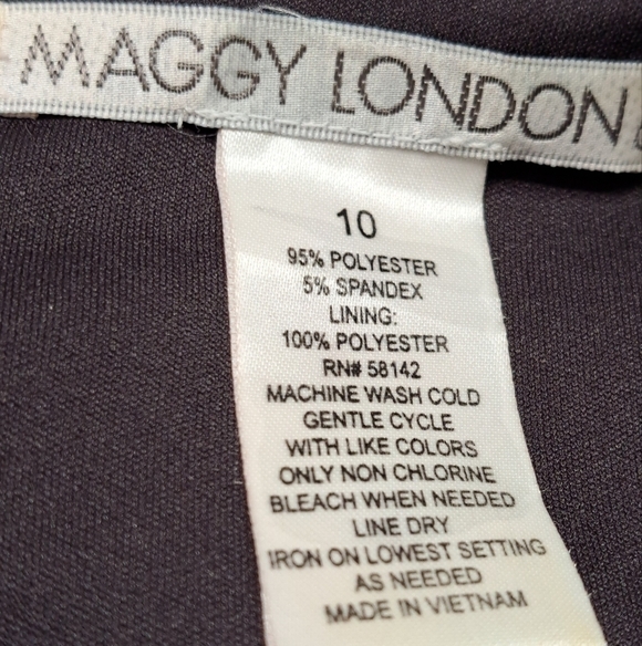 Maggy London V-Neck Maxi Dress Size 10 - Picture 4 of 8
